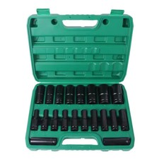 1/2Inch Impact Sockets Set 20 PCS Drive Metric 8mm-32mm Deep 6-Point Set w/ Case Sockets price