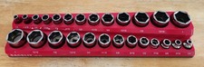 Snap-on 3/8 Dr 26pc 1/4-1 Shallow FDX & SEMIDEEP 6pt Socket Set 211YFSY 211FSSY Sockets price