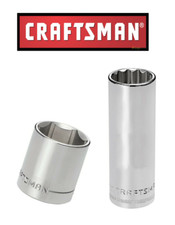 NEW Craftsman Socket 1/4, 3/8 & 1/2" Drives, Shallow Deep 6 &12 pt choose size Sockets price