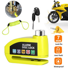 Motorcycle Bicycle Anti-theft Wheel Disc Brake Lock Security Alarm Waterproof US Motorcycle Lock & Alarm price