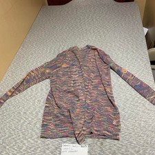 Multicolored knit long open cardigan women L. No brand SKU-B123#knitwear Women's Sweater & Cardigan & Knitwear price