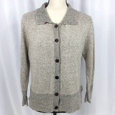United Knitwear Co Cardigan Sweater Womens Size Small Beige Cotton Linen Blend Women's Sweater & Cardigan & Knitwear price