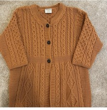 NWOT Kilronan Knitwear Women's Cable Knit Cardigan Sweater - Rust XL Women's Sweater & Cardigan & Knitwear price