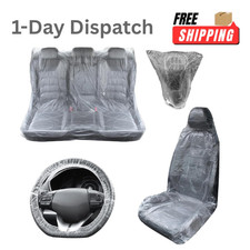 50PCS Disposable Car Seat Covers Plastic Steering Wheel Shifter Car Seat Cover price
