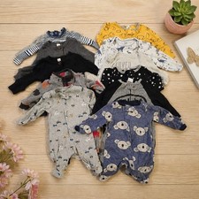 Baby Boy Clothes Lot 12 Pc 0-6M Carter's Gerber Sleepers Bodysuit Organic Cotton Boys' Jumpsuit price