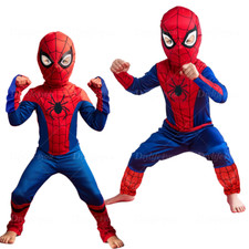 Kid SpiderMan Cosplay Costume Boys Tobey Maguire Outfit Jumpsuit Clothes 3-7Age Boys' Jumpsuit price