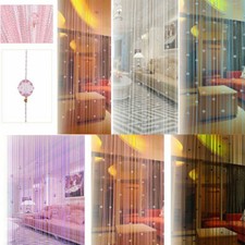 String Tassel Curtain Crystal Beads Door Window Panel Room Divider Beaded Panel String Curtain price