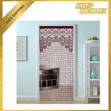 String Door Curtain Macrame Lace Boho Room Divider Window Cover Redviolet 35x79 String Curtain price