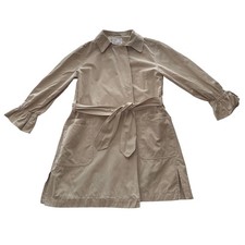 Zara Girls Beige Trench Coat 9 years Flare Sleeve Belted Jacket Long Parisian Girls' Trench Coat price