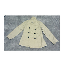 Old Navy Girls Beige Double-Breasted Trench Coat Cotton Twill L/G 10-12 Girls' Trench Coat price