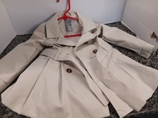 Tahari Kids Girls Trench Coat 2T Beige Belted Double Breasted Classic Jacket Girls' Trench Coat price