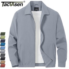 Men's Thin Spring Jacket Full-Zip Lightweight Bomber Jacket Casual Track Coat US Men's Jacket price