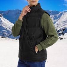Men Winter Padded Full Zip Vest Sleeveless Casual Athletic Outerwear Coat Jacket Men's Jacket price