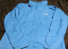 The North Face Blue Hooded Full Zip Windbreaker Jacket Womans XL Stand-Up Collar Men's Jacket price
