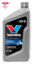 Valvoline 4-Stroke Motorcycle Full Synthetic 20W-50 Motor Oil 1 1 QT, Gold Motor Oil price