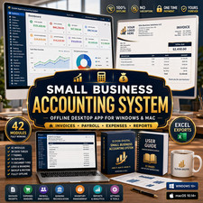 Small Business Accounting Software on USB Drive | Desktop App for Window/MAC Accounting Software price