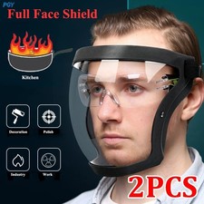 Anti-Fog Full Face Mask Paint Dust Eye Safe Protective Transparent Shield+Filter Face Shield & Mask price