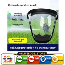 Anti-Fog Full Face Mask Paint Dust Eye Safe Protective Transparent Shield Face Shield & Mask price