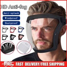Full Face Super Protective Mask Anti-fog Shield Safety Transparent Head Cover Face Shield & Mask price