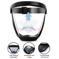 Full Face Super Protective Mask Anti-Fog Shield Safety Transparent Head Cover US Face Shield & Mask price