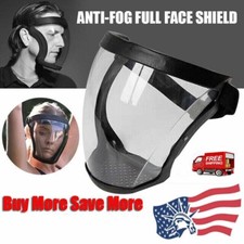 Full Face Protective Mask Anti-fog Shield Safety Super Head Cover Transparent US Face Shield & Mask price