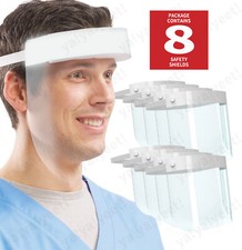 8-Pack Face Shield Reusable Washable Protective Cover Clear Mask Anti-Splash Face Shield & Mask price
