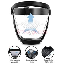 Full Face Super Protective Mask Anti-Fog Shield Safety Transparent Head Cover US Face Shield & Mask price