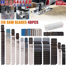 48PC Jig Saw Blades Set T-shank Assorted Wood Plastic Metal Cutting Jigsaw Blade Jigsaw price