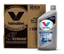 Valvoline 4-Stroke Motorcycle Full Synthetic SAE 10W-40 Motor Oil 1 QT, 6 Pack Motorcycle Motor Oil price