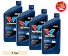 (4 pack) VAL 4-S MCYCLE OIL CV 10W40 6/1 QT WM -Free Shipping Motorcycle Motor Oil price
