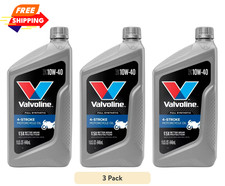 Valvoline 4-Stroke Motorcycle Full Synthetic 10W-40 Motor Oil 1 QT ( 3 PACK ) Motorcycle Motor Oil price