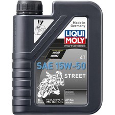 Liqui Moly 4T Synthetic Street Motor Oil - 15W-50 -1L Motorcycle ATV/UTV PWC Motorcycle Motor Oil price