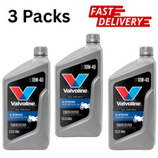 (3 pack) Valvoline 4-Stroke Motorcycle Full Synthetic 10W-40 Motor Oil Free Ship Motorcycle Motor Oil price