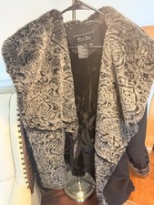 Terry Lewis Classic Luxuries Women's Faux Fur Collared Coat | Plus Size | 2X Women's Coat price
