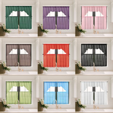 1 SET KITCHEN DRESSING WINDOW CURTAIN VOILE SHEER DRAPE TIERS SWAG VALANCE K66 Curtain Set price