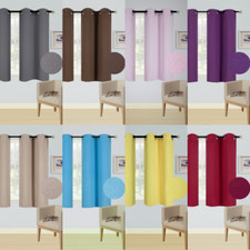 1 SET 100% BLACKOUT INSULATE THERMAL SHORT PANELS WINDOW CURTAIN IN 36" 54" 63"L Curtain Set price