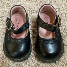Circo Toddler Girls Size 4 Black Mary Jane Dress Shoes Classic Perforated Brogue Girls' Classic Shoes price