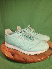 Reebok Classic Leather Mint Pastel Glitter Girls Shoes Fashion Sneakers Sizes 5 Girls' Classic Shoes price