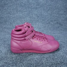 Reebok Freestyle Hi Classic Shoes Youth Girls Size 6 Purple Athletic Sneakers Girls' Classic Shoes price