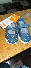 Carter's every STEP Girls Mary Jane Flats Blue/White Polka Dot Size 5 Girls' Classic Shoes price