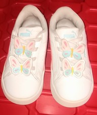 PUMA Jada Classic Butterflies SlipOn Toddler Girls White Sneakers  Sz 7C Girls' Classic Shoes price