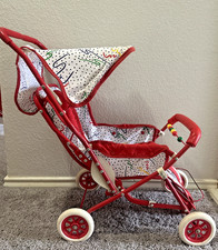 Vintage 90’s  Doll Carriage Stroller Collapsible Sun Canopy Colorful Stroller-Pram Canopy price