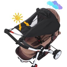 Baby Stroller Sun Shade Cover Pram Canopy Weather Shield Clear View Window Stroller-Pram Canopy price