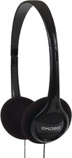 Lightweight Portable Headphones On Ear Wired 3.5mm Adjustable Black Unisex Headphones price