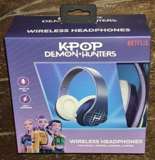 Netflix KPOP DEMON HUNTERS Wireless Headphones with Built-In MIC #KDHX003A Unisex Headphones price