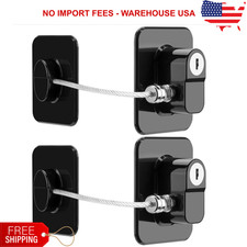 2 Pack Fridge Lock Freezer Lock with 4 Key for Child Safety Refrigerator Locks Baby Fridge Lock price