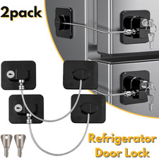 2 Pack Refrigerator Door Lock with keys Child Proof for Fridge Freezer, Cabinets Baby Fridge Lock price