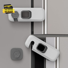 Baby Proofing Fridge Locks for Kids with Strong Adhesive, 5 Pack Child Proof Ref Baby Fridge Lock price