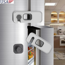 2Pcs Fridge Locks Child Safety Refrigerator Freezer Door Latch Baby Proof USA Baby Fridge Lock price
