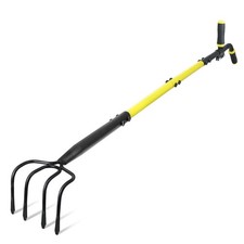 4Tine Cultivator Rake Auxiliary Handle Garden Hand Tiller Tool Digging Weed Cultivator price